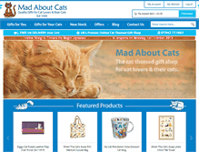 Tablet Screenshot of madaboutcats.com